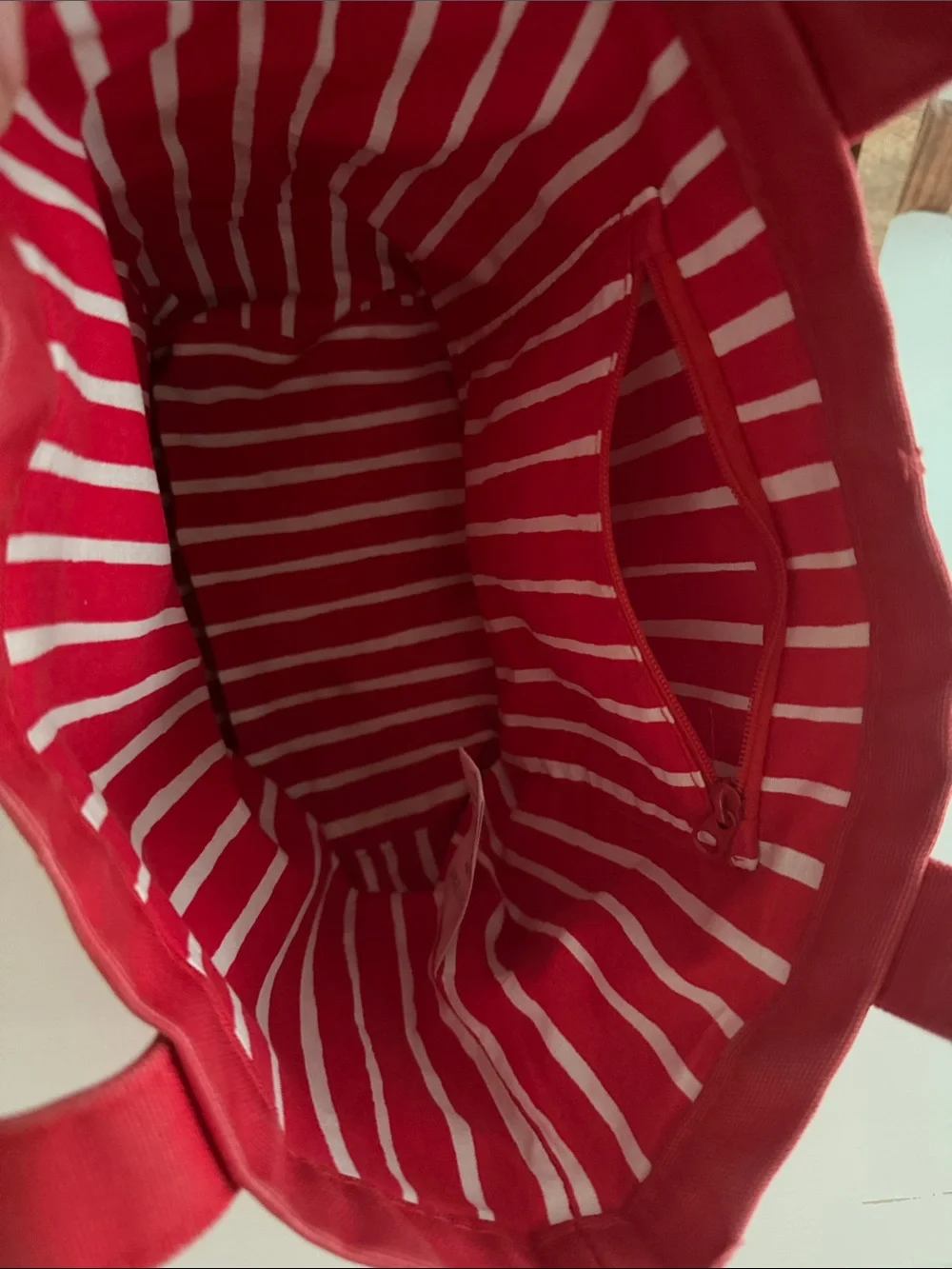 Marimekko Red Canvas Vintage Mini Tote AS IS